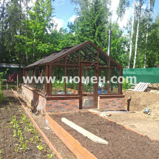 Теплица зимняя шириной 4.0м