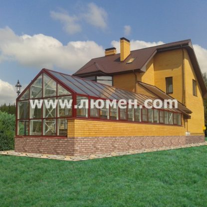 Оранжерея пристроенная к дому