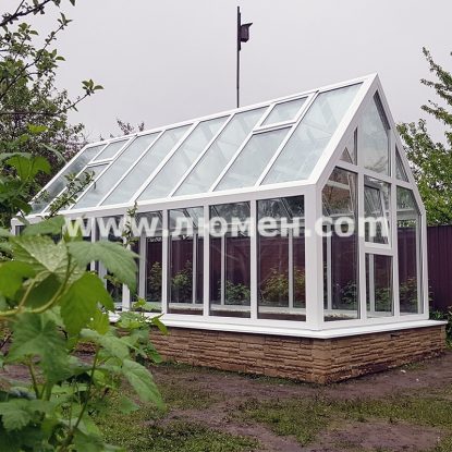 Теплица с стеклопакетами из ПВХ профиля