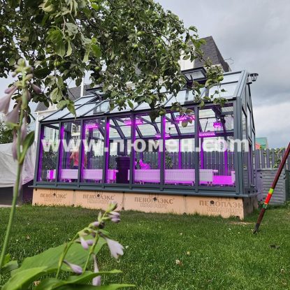 Работа досветки в теплице